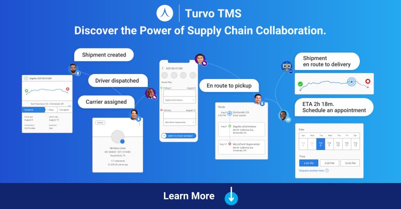 Turvo TMS Replaces Outdated Transportation Management Software